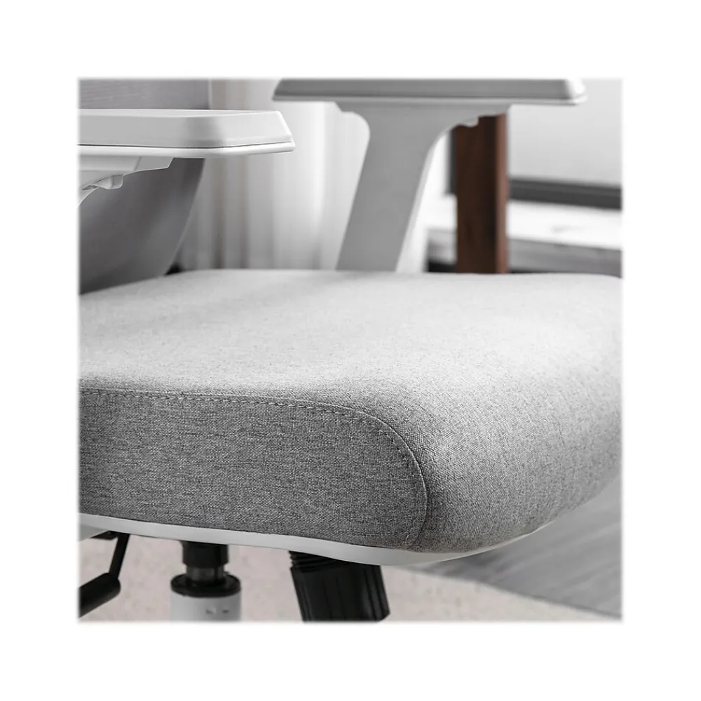 Ergonomic Chairs*La-Z-Boy Joel Ergonomic Mesh Swivel Executive Chair, Gray/White (60065) Gray Fabric