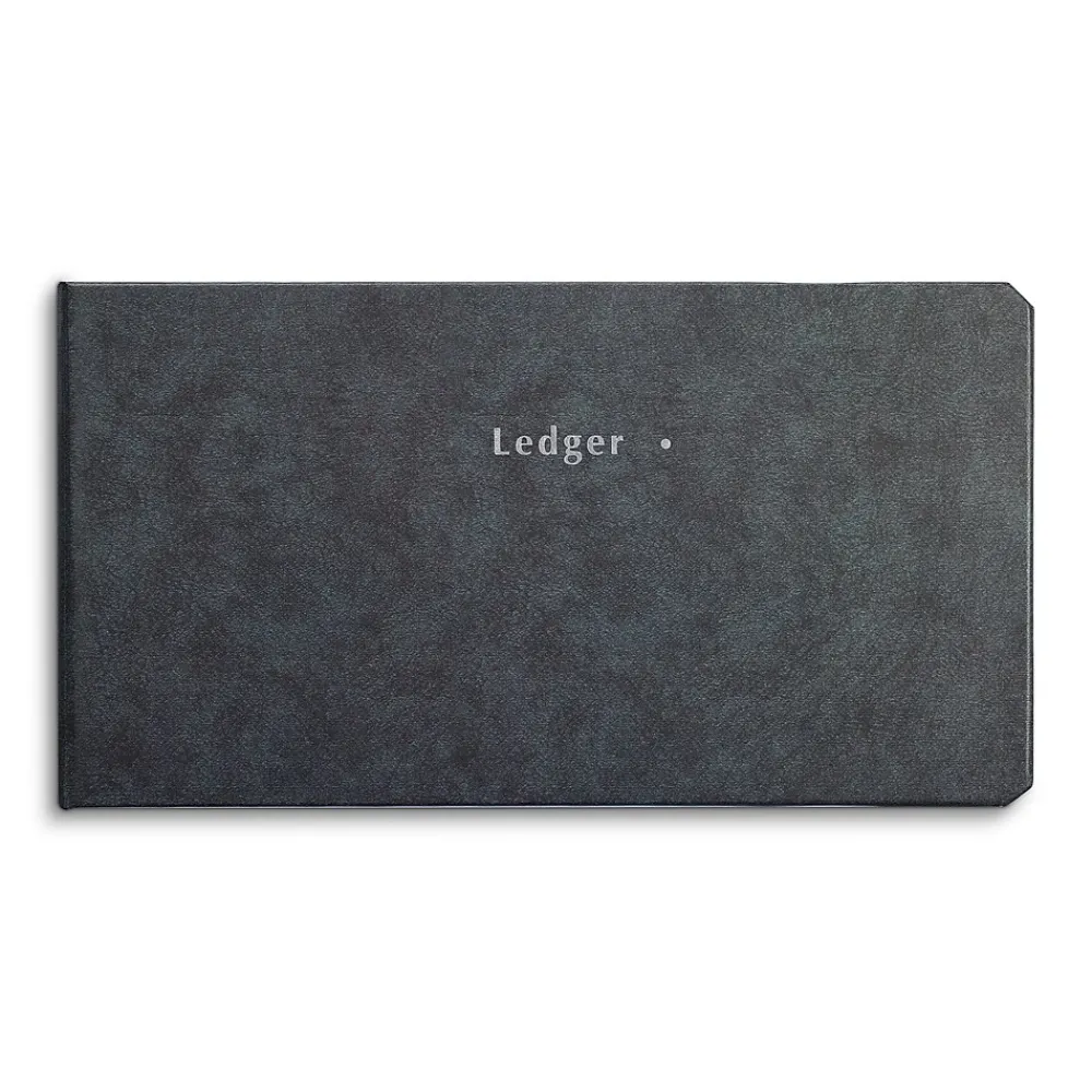 Accounting & Record Journals*Quill Brand Ledger Binder, 10.5" x 5.63", 200 Pages, Blue Marble (26520)
