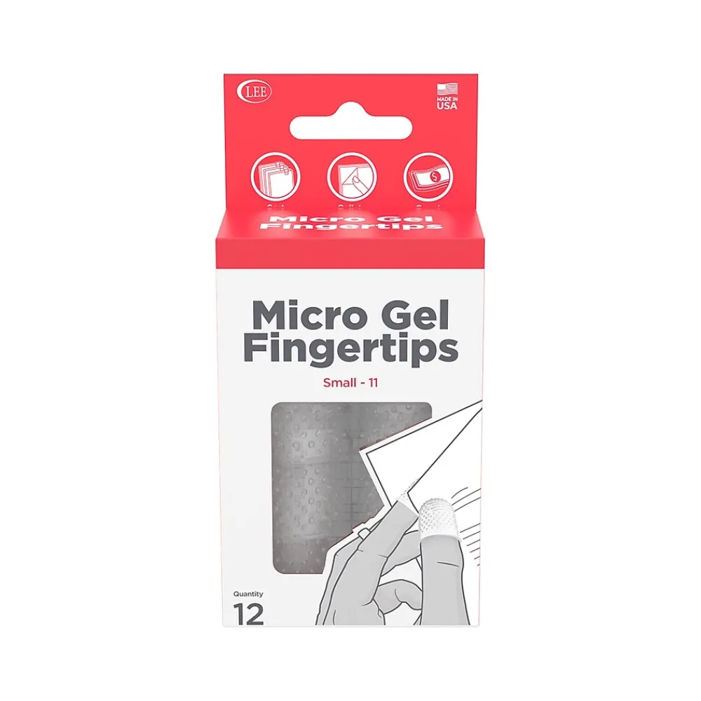 Lee Small Fingertip, Clear, 12/Pack (41030)