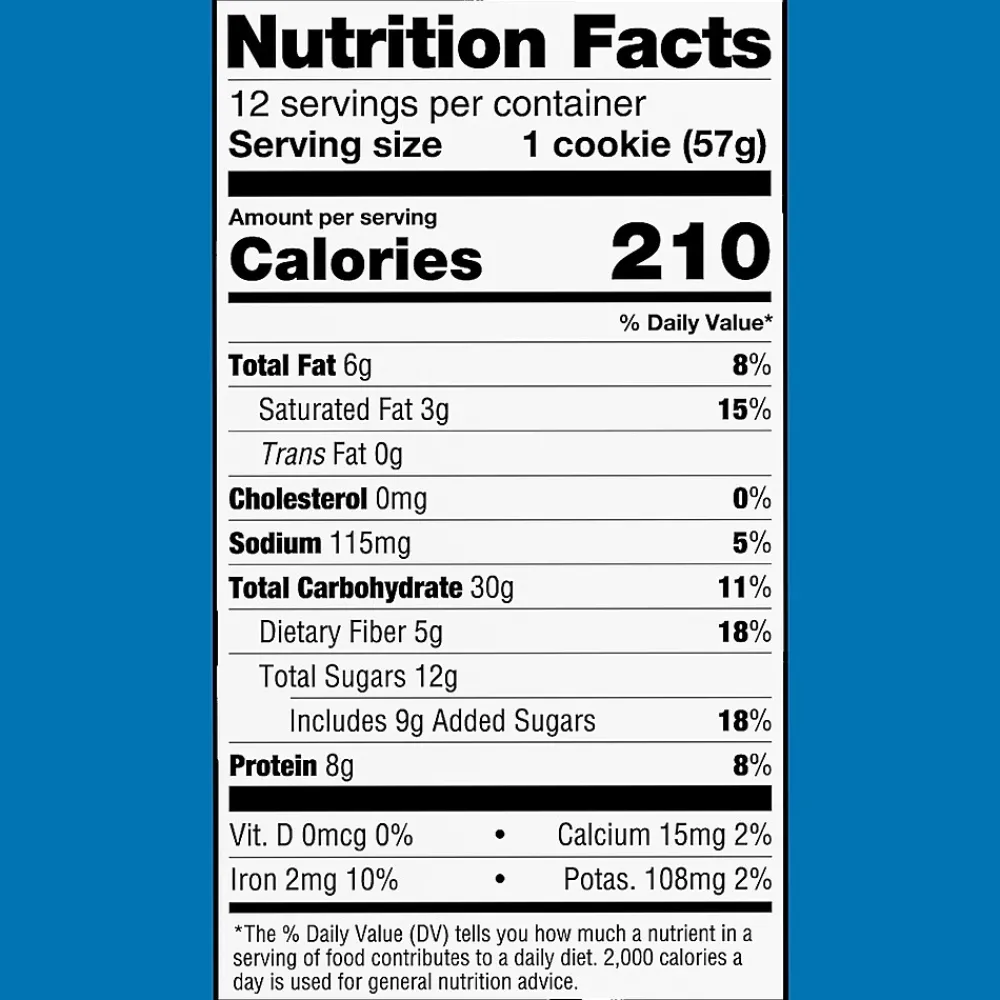 Lenny & Larry's Chocolate Chip Cookies, 2 oz., 12 Packs/Box (220-02081)