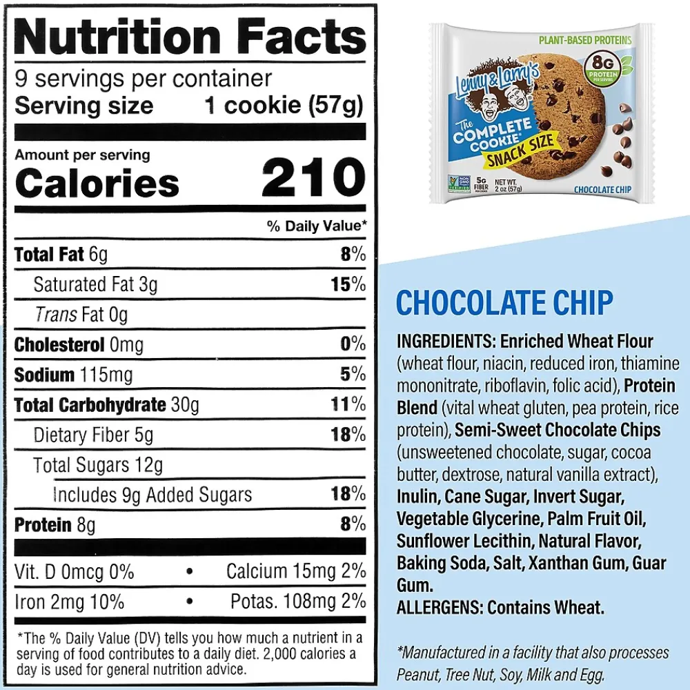 Lenny & Larry's Lenny and Larry's Complete Cookie Variety Pack, 18ct. (220-02167)