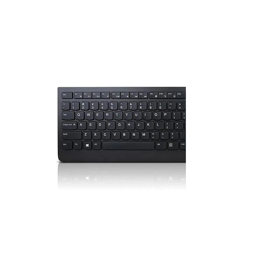Lenovo Essential Wired Combo Ergonomic Keyboard and Mouse, Black (4X30L79883)