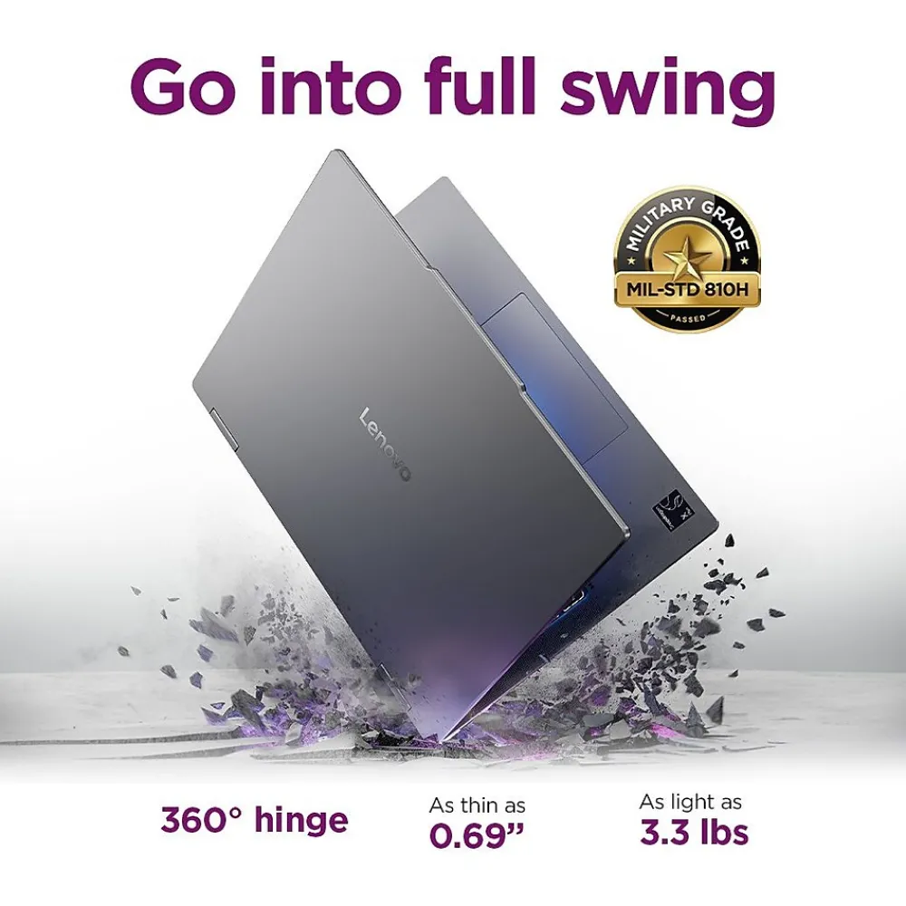Lenovo IdeaPad 5x 14" 2-in-1 OLED Touchscreen Laptop, Copilot+ PC, Snapdragon X Plus, 16GB RAM, 1TB SSD, Win 11 Home