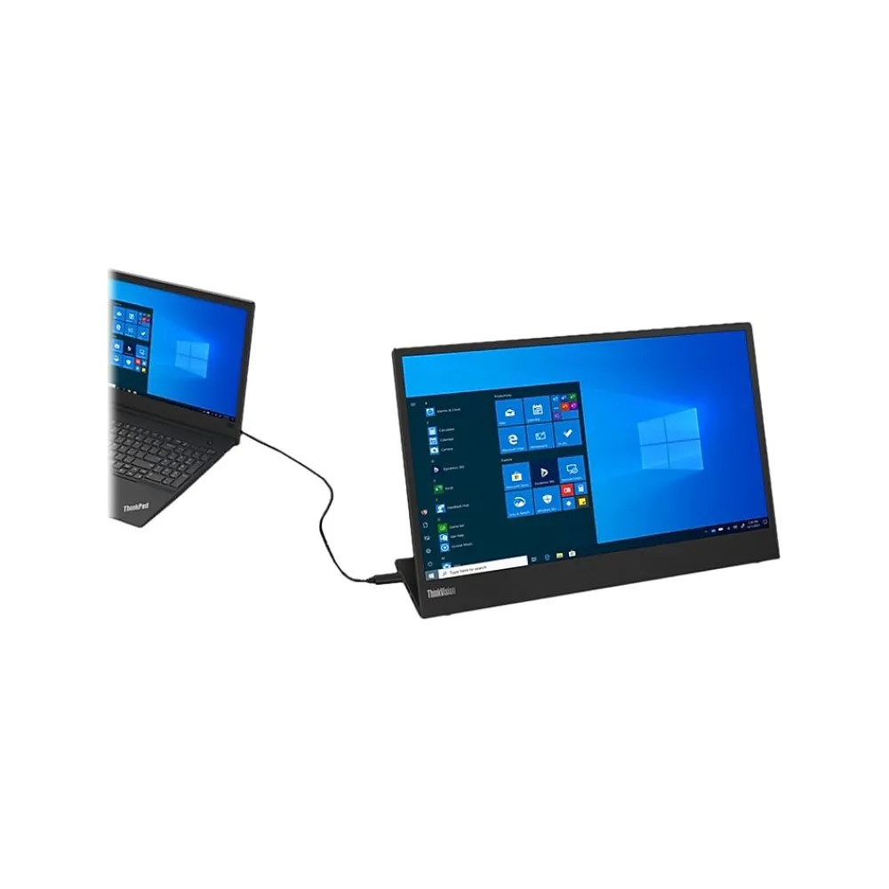 Lenovo ThinkVision M15 15" LED Monitor, Raven Black (62CAUAR1US)