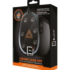 Lexip JVAPCM00434 Mouse Ceramic Glide Feet Mo42, Black
