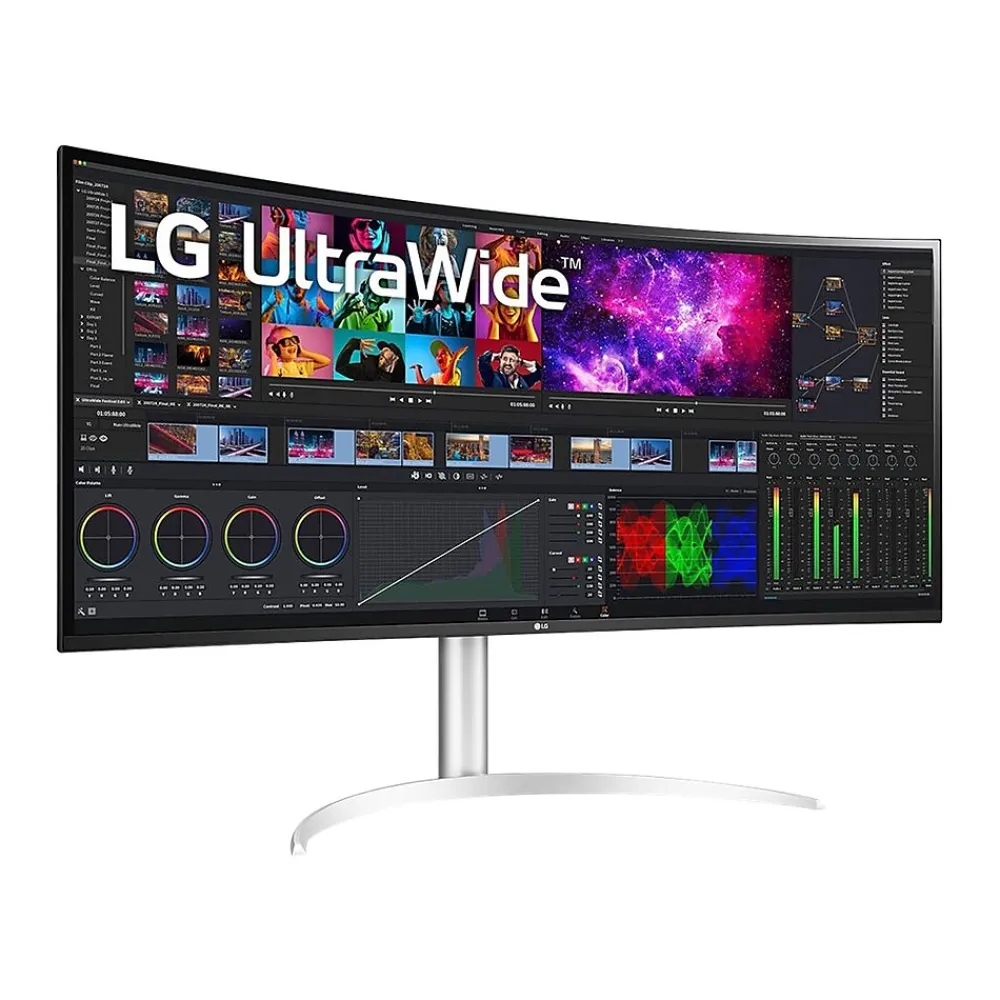 Best LG 39.7" Curved 4K Ultra HD LED Monitor (40BP95C-W)
