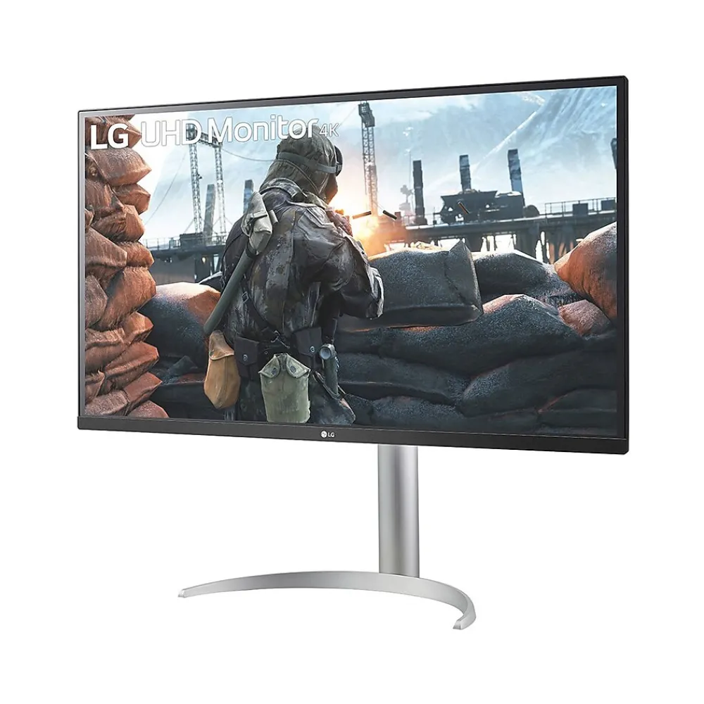 New LG 27" 4K Ultra HD 60 Hz LCD Monitor, Black/White (27BP55U-B)