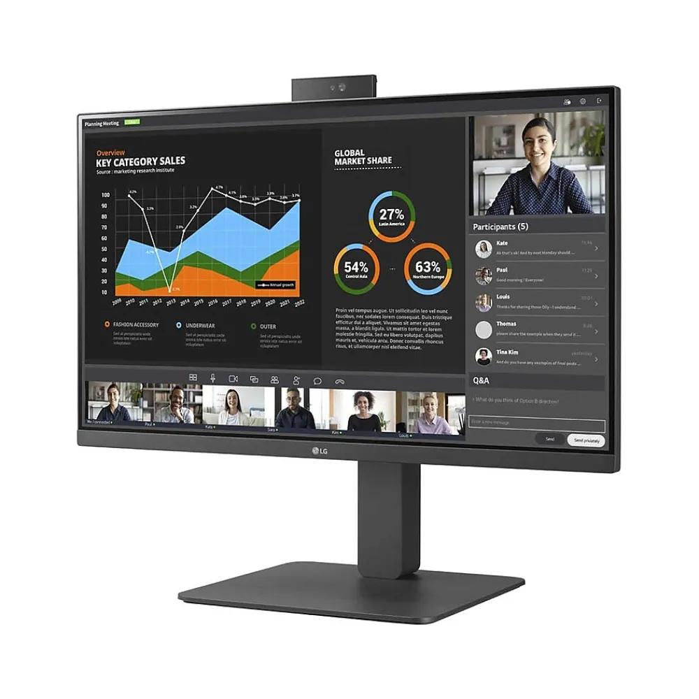 Best LG 23.8" LCD Monitor, Black (24BR750C-C)