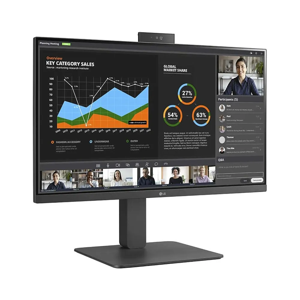 Best LG 23.8" LCD Monitor, Black (24BR750C-C)