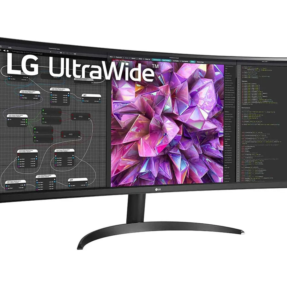 Hot LG UltraWide 34" 100 Hz LCD Monitor, Black Texture (34BQ60QC-B)