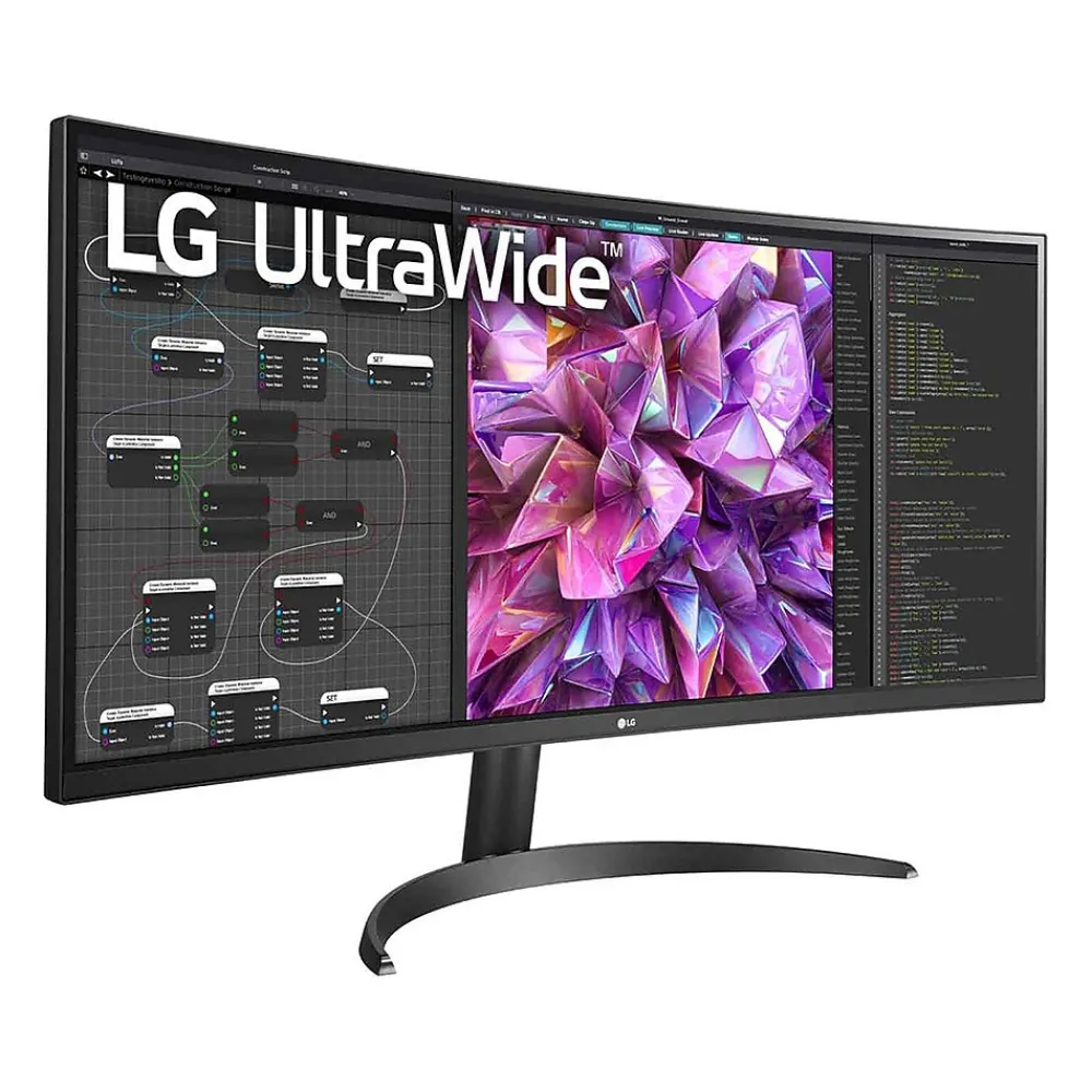 Hot LG UltraWide 34" 100 Hz LCD Monitor, Black Texture (34BQ60QC-B)