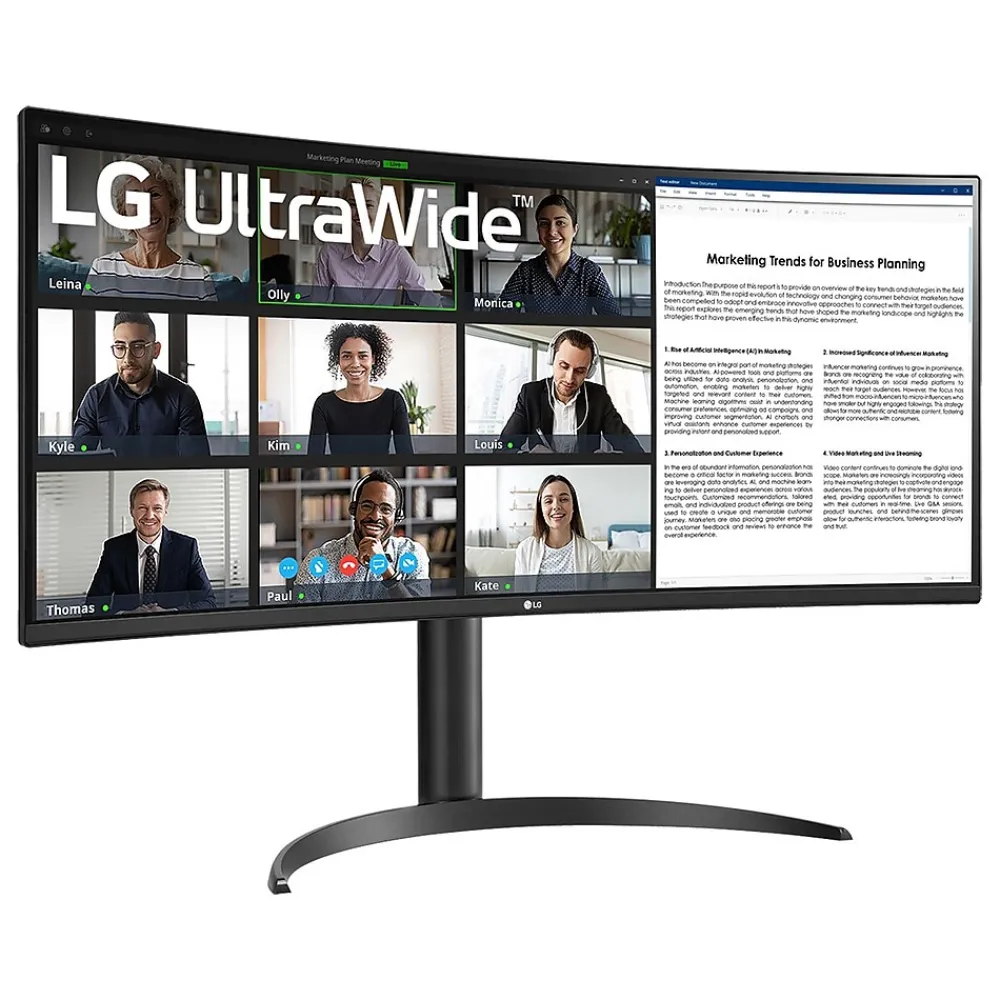 Best LG UltraWide 34" Curved 100 Hz LCD Monitor, Black (34BR55QC-B)