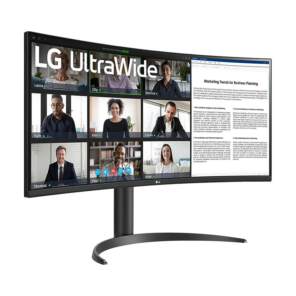 Best LG UltraWide 34" Curved 100 Hz LCD Monitor, Black (34BR55QC-B)
