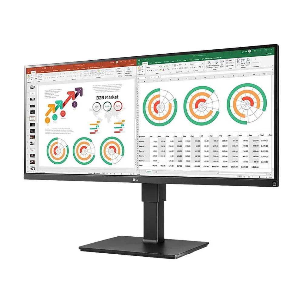 Sale LG UltraWide WQHD Flat 34" IPS 60 Hz LED Monitor, Business Black (34BN770-B)