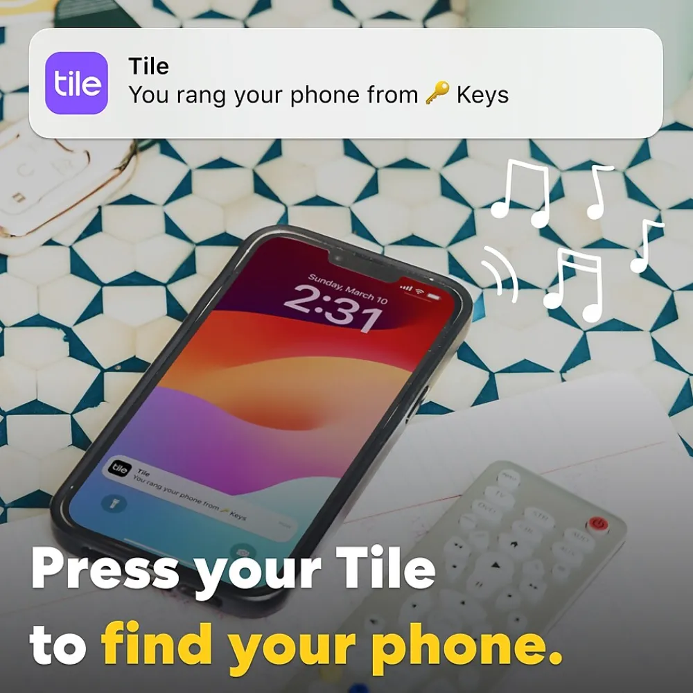 Life360 Tile Pro Bluetooth Tracker, Assorted, Black/White, 4/Pack (RE-61124)<Tile by Life360 Sale