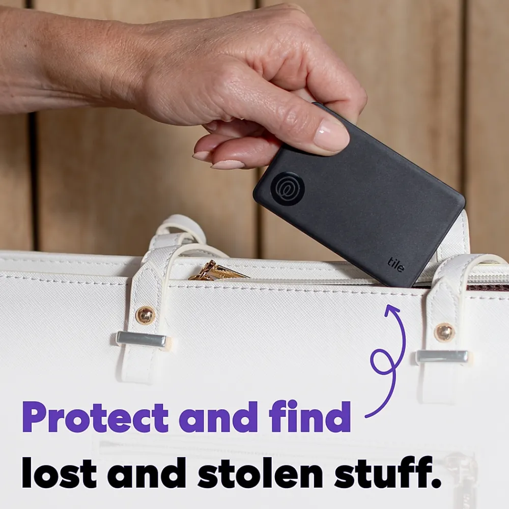 Life360 Tile Slim Bluetooth Tracker, Black (RE-62011)<Tile by Life360 Sale