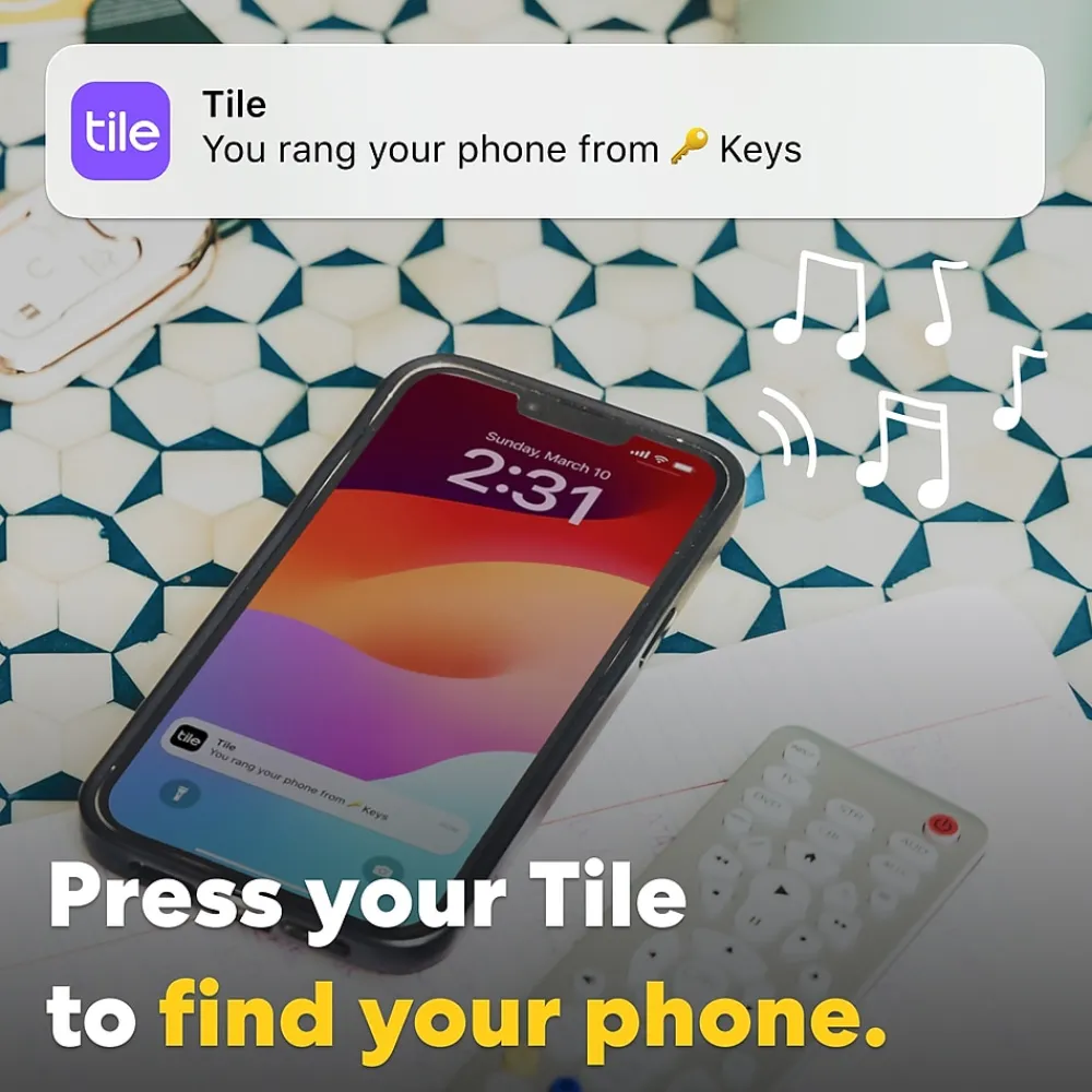 Life360 Tile Starter Pack Bluetooth Trackers, Black, 2/Pack (RE-65012)<Tile by Life360 Hot