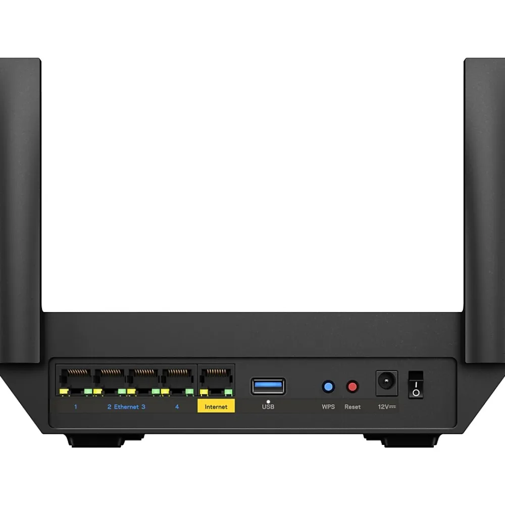 New Linksys Hydra 6 AX3000 Dual Band MU-MIMO WiFi 6 Gaming Router, Black (MR20EC)