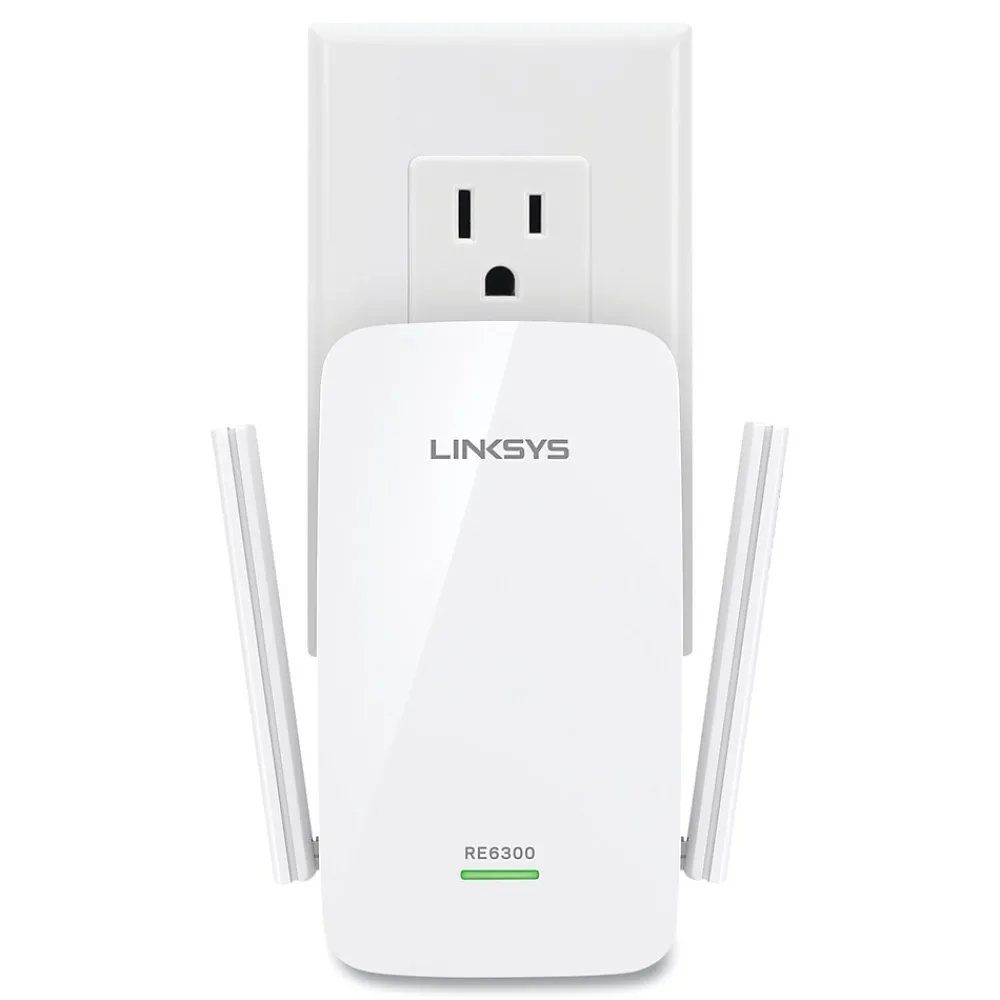 Online Linksys RE6300 Dual Band 2.4/5GHz Wireless and Ethernet Extender, White
