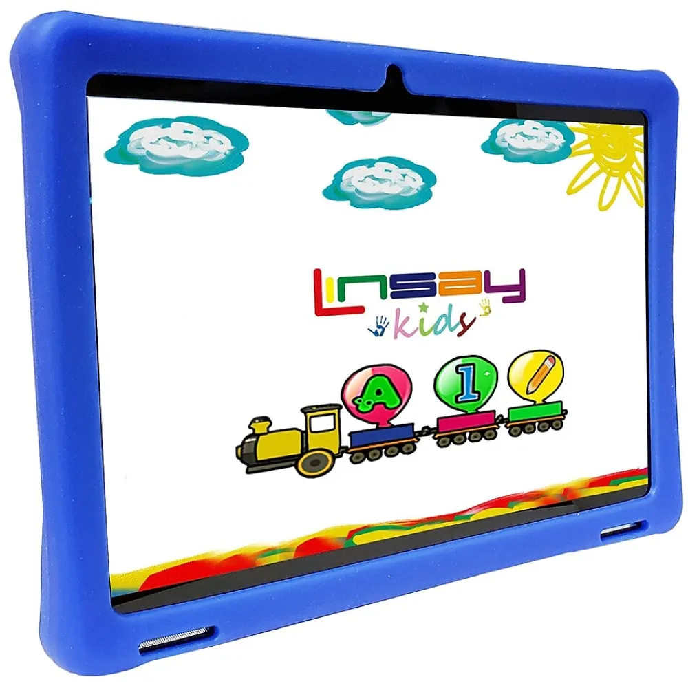 10.1" Octa Core Tablet, 4GB RAM, 128GB Storage, Android 13, Bundled with Blue Kids Defender Case<Linsay Sale