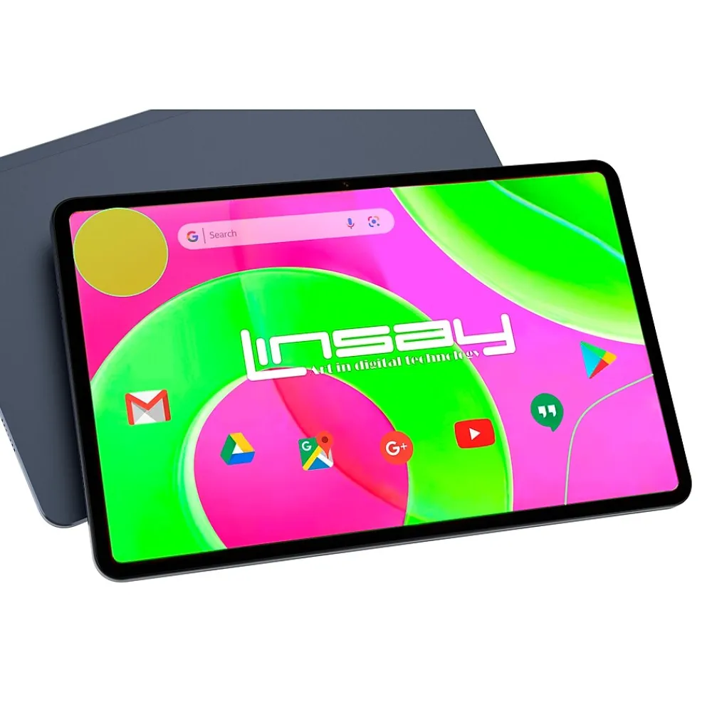12" Octa Core Tablet, 8GB RAM, 256GB Storage, Android 14, Bundled with Black Style Keyboard with App Pack<Linsay Discount