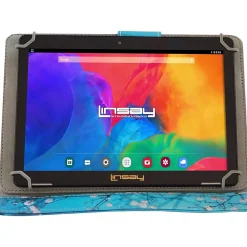 10.1" Tablet with Flowers Marble Case, 2GB RAM, 64GB Storage, Android 13, Black (F10IPCMF)<Linsay Discount