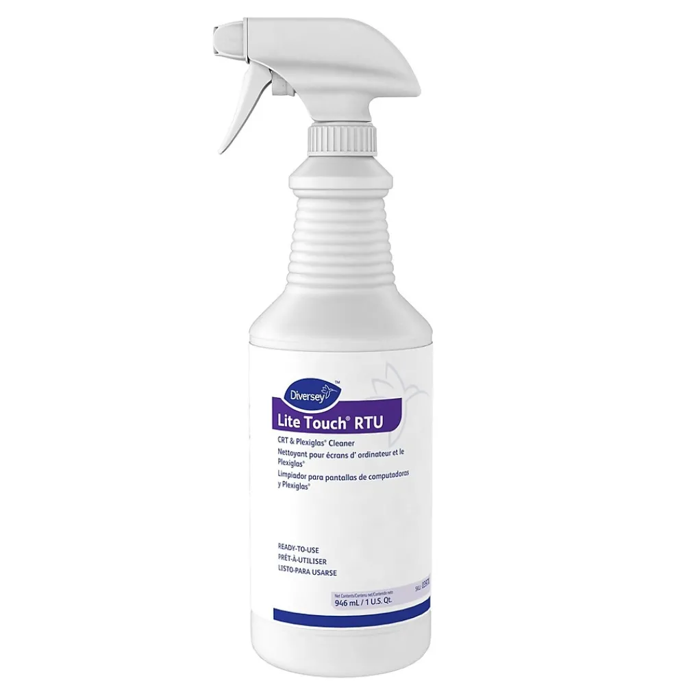 Lite Touch CRT and Plexiglass Surface Cleaner, 32 Oz., 12/Carton (03970.)<Diversey Clearance