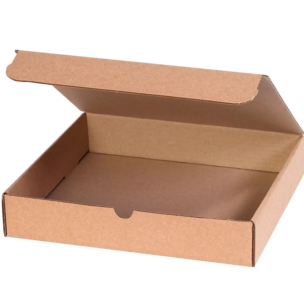 Sale Unbranded Literature Mailers, 7 3/8" x 7 3/8" x 1 3/8", Kraft, 50/Bundle (MMC1K)