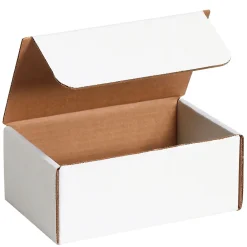 New Unbranded Literature Mailers, 9" x 7 1/2" x 3", White, 50/Bundle (ML973)