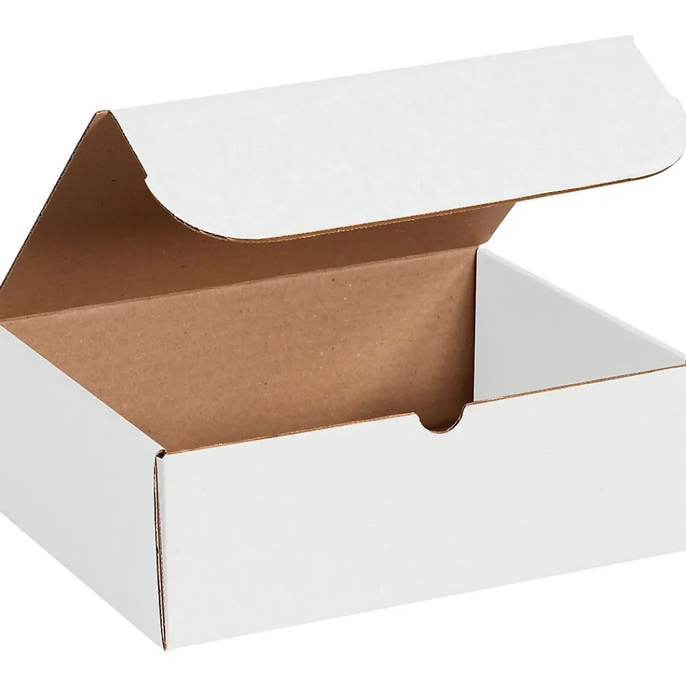 Discount Partners Brand Literature Mailers, 10" x 3" x 3", White, 50/Bundle (ML1033)