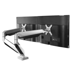 Hot Loctek Adjustable Monitor Mount, Up to 27", Gray/Silver (D7D)