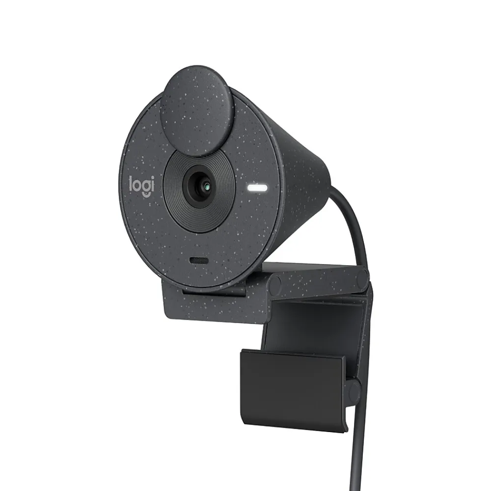 Hot Logitech Brio 300 HD 1080p Webcam, 2 Megapixels, Graphite (960-001497)