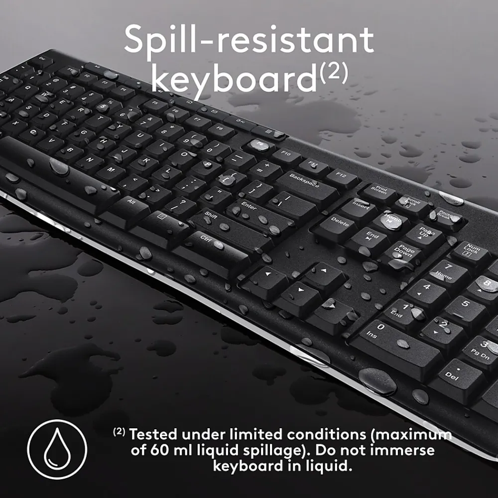 Discount Logitech Combo MK270 Wireless Keyboard & Mouse, Black (920-004536)