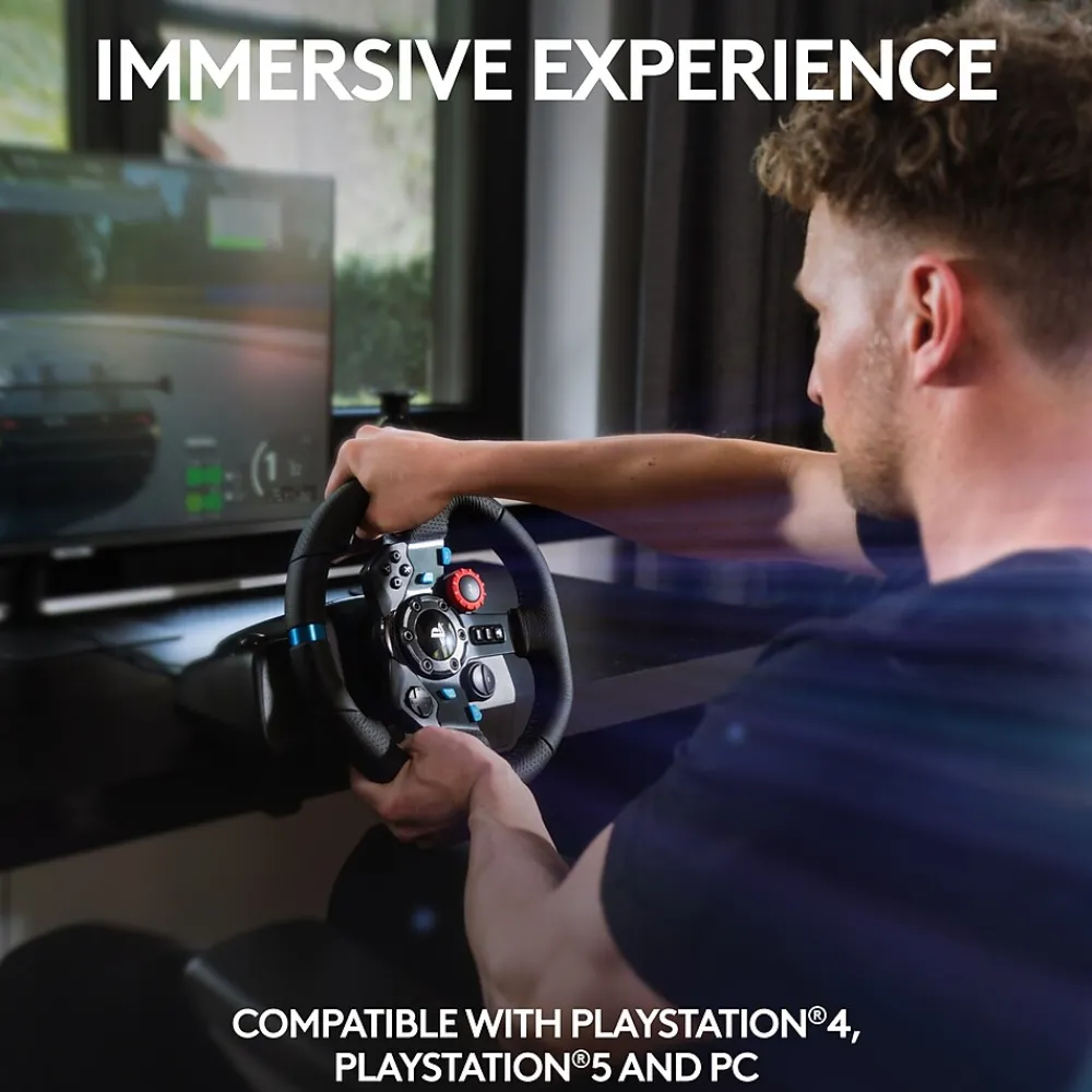 Discount Logitech G G29 Driving Force 941-000110 Gaming Steering Wheel for PS3 & PS4, Cable, Black