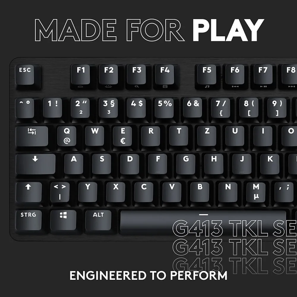 Discount Logitech G G413 TKL SE Gaming Mechanical Keyboard, Black (920010442)