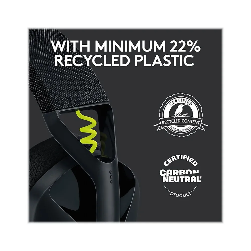 New Logitech G435 LIGHTSPEED Bluetooth Over-the-Ear Gaming Headset, Black (981-001049)