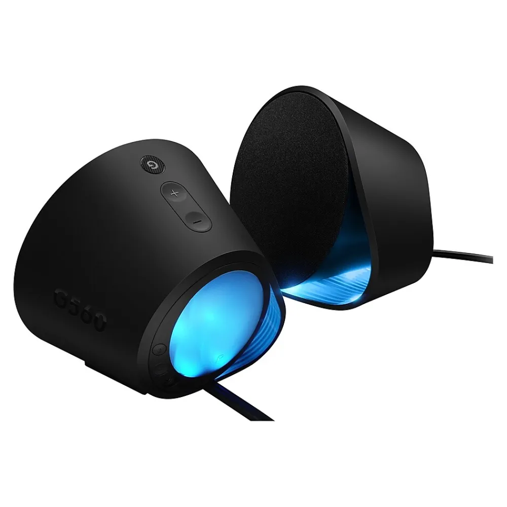 Discount Logitech G560 LIGHTSYNC PC Gaming Speakers, Black (980-001300)