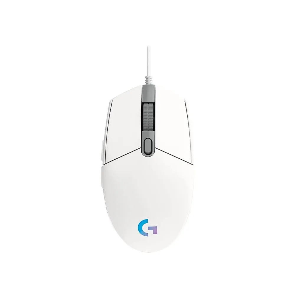 Logitech G203 Optical Gaming Mouse, White (910-005791)