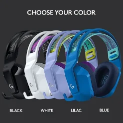 Online Logitech G Series G733 Wireless Over-the-Ear Gaming Headset, (981-000889) Lilac