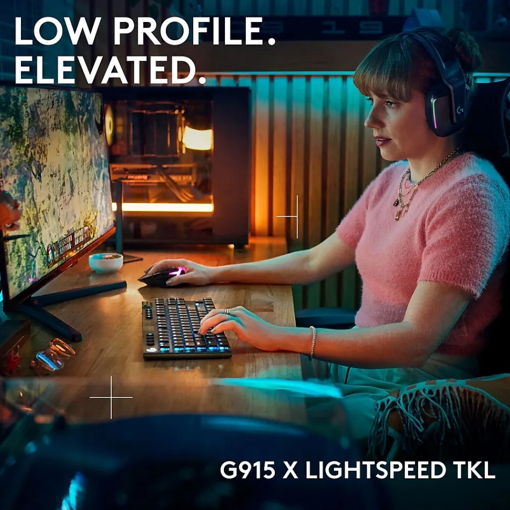 Best Logitech G Series G915 X LIGHTSPEED TKL Wireless Tactile Gaming Keyboard, Black (920-012715)