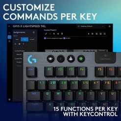 Discount Logitech G Series G915 X LIGHTSPEED TKL Wireless Linear Gaming Keyboard, Black (920-012743)