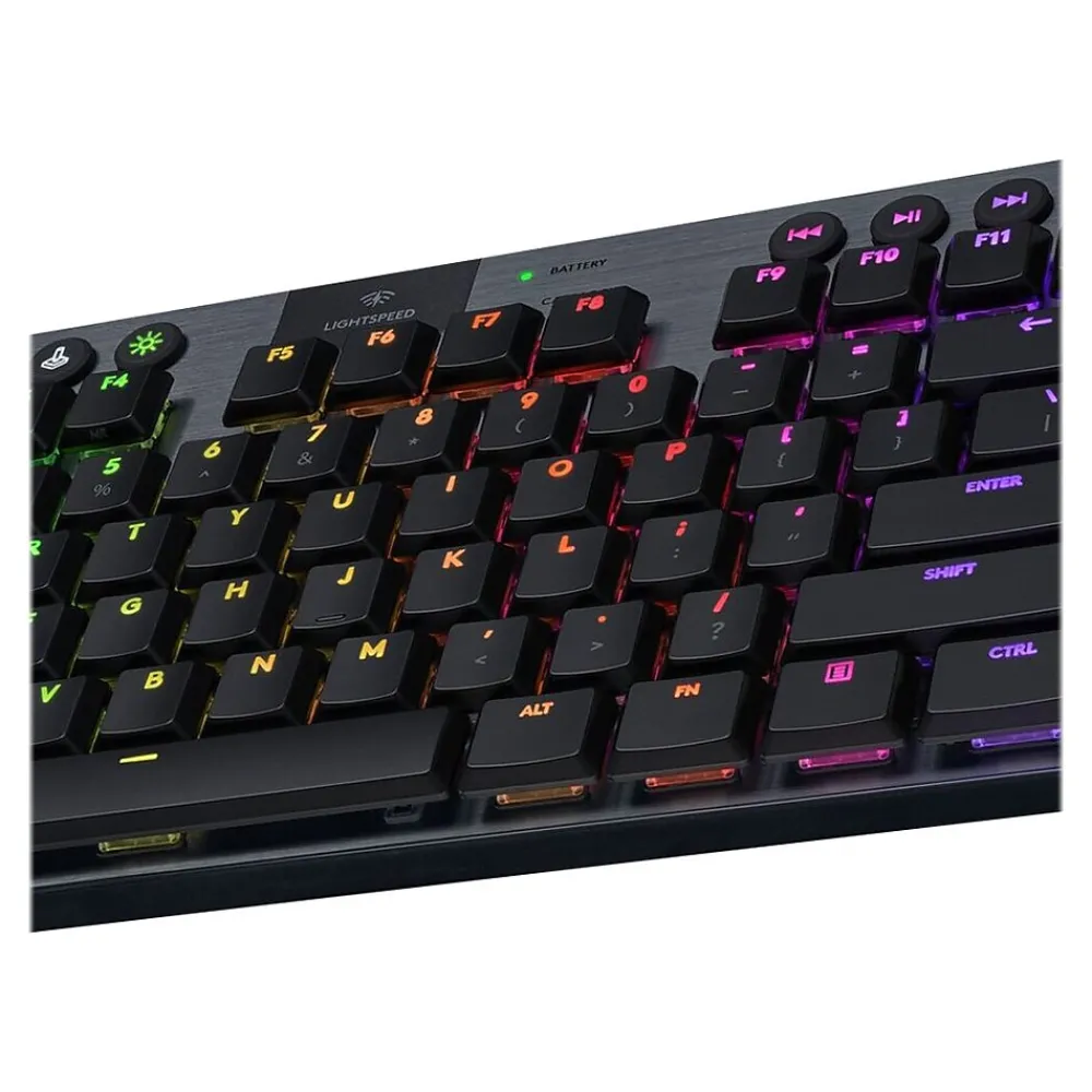 Online Logitech G915 TKL LIGHTSPEED GL Clicky Wireless Gaming RGB Mechanical Keyboard, Black (920-009529)