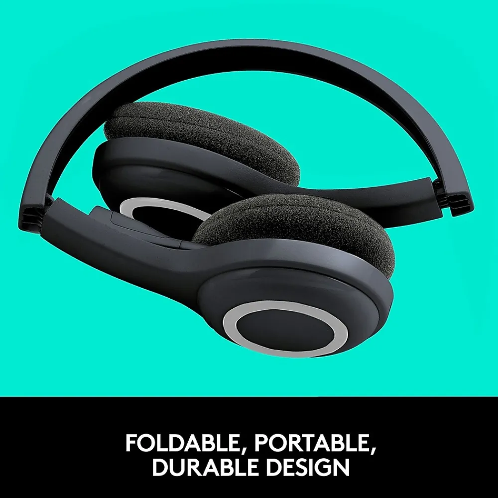 Best Logitech H600 Wireless Computer Headset, Over-the-Head, Black