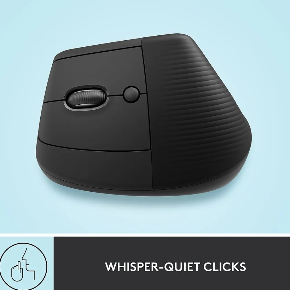 Discount Logitech Lift Left Wireless Left-Handed Optical USB Mouse, Graphite (910-006467)