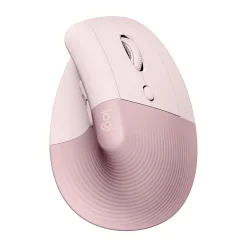 Sale Logitech Lift Wireless Ergonomic Vertical Optical Bluetooth & USB Mouse, (910-006472) Rose