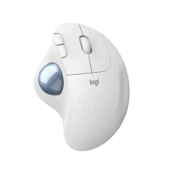 Hot Logitech M575 Ergonomic Wireless Trackball USB Mouse, (910-005868) Off-White
