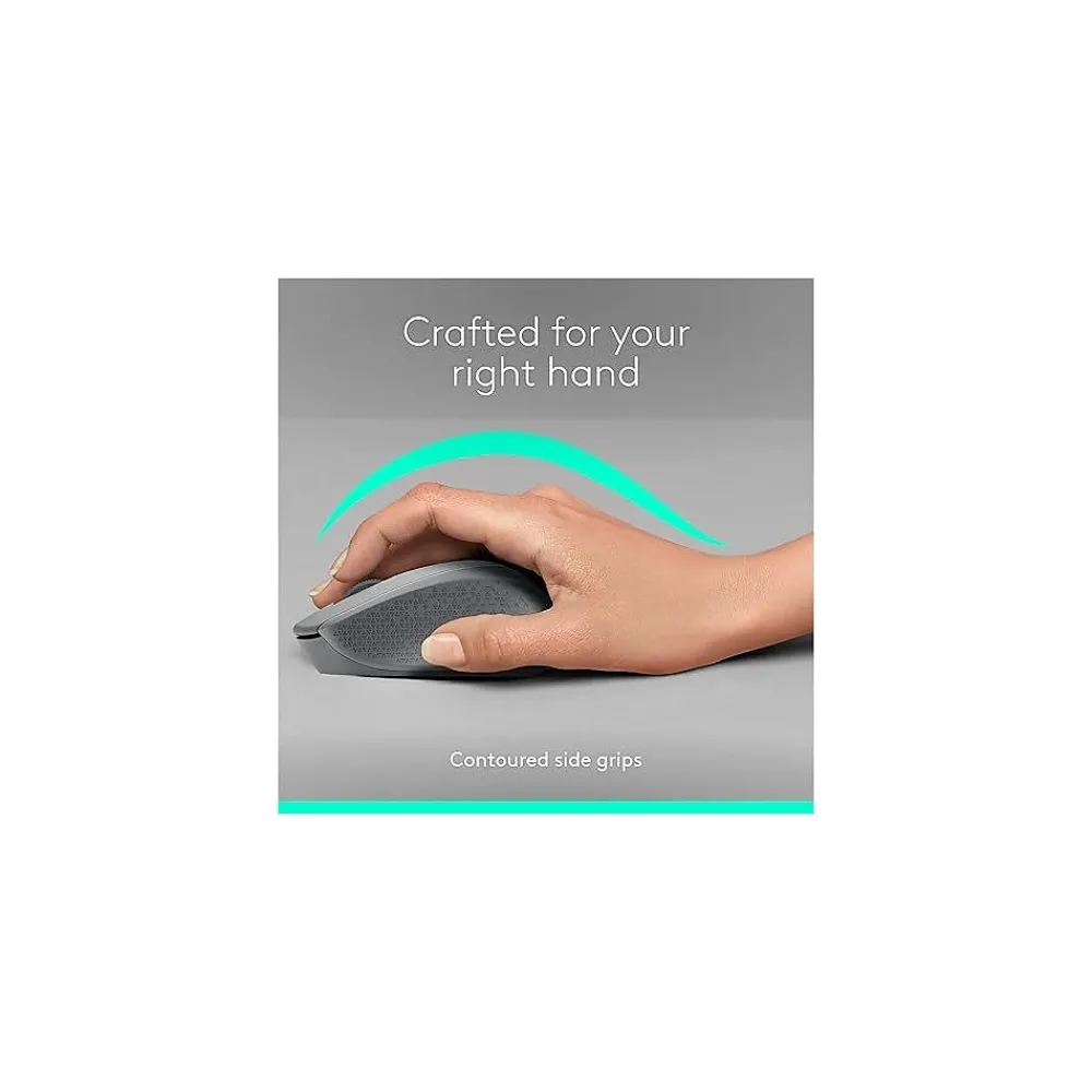 Discount Logitech M330 Silent Plus Wireless Optical USB Mouse, (910-004908) Gray
