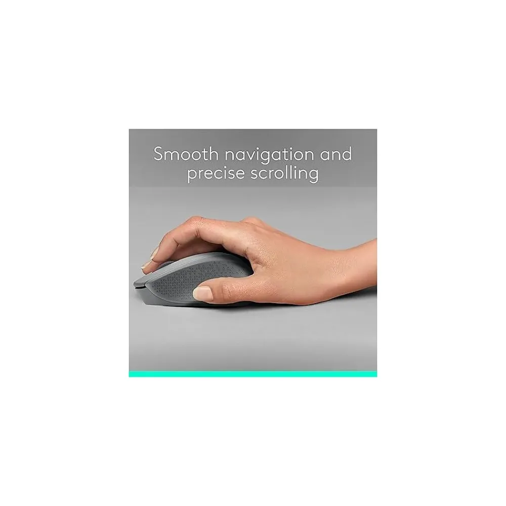 Discount Logitech M330 Silent Plus Wireless Optical USB Mouse, (910-004908) Gray