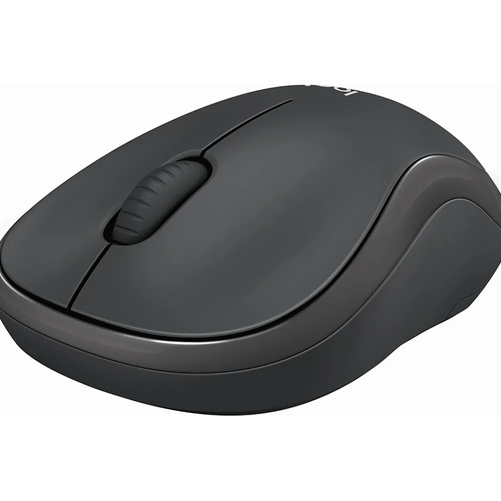 Discount Logitech M240 Silent Wireless Ambidextrous Optical Mouse with 16" Sleeve, Graphite (910-007142)