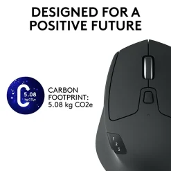 Logitech M720 TRIATHLON Wireless Ergonomic Optical Bluetooth & USB Mouse, Black (910-004790)